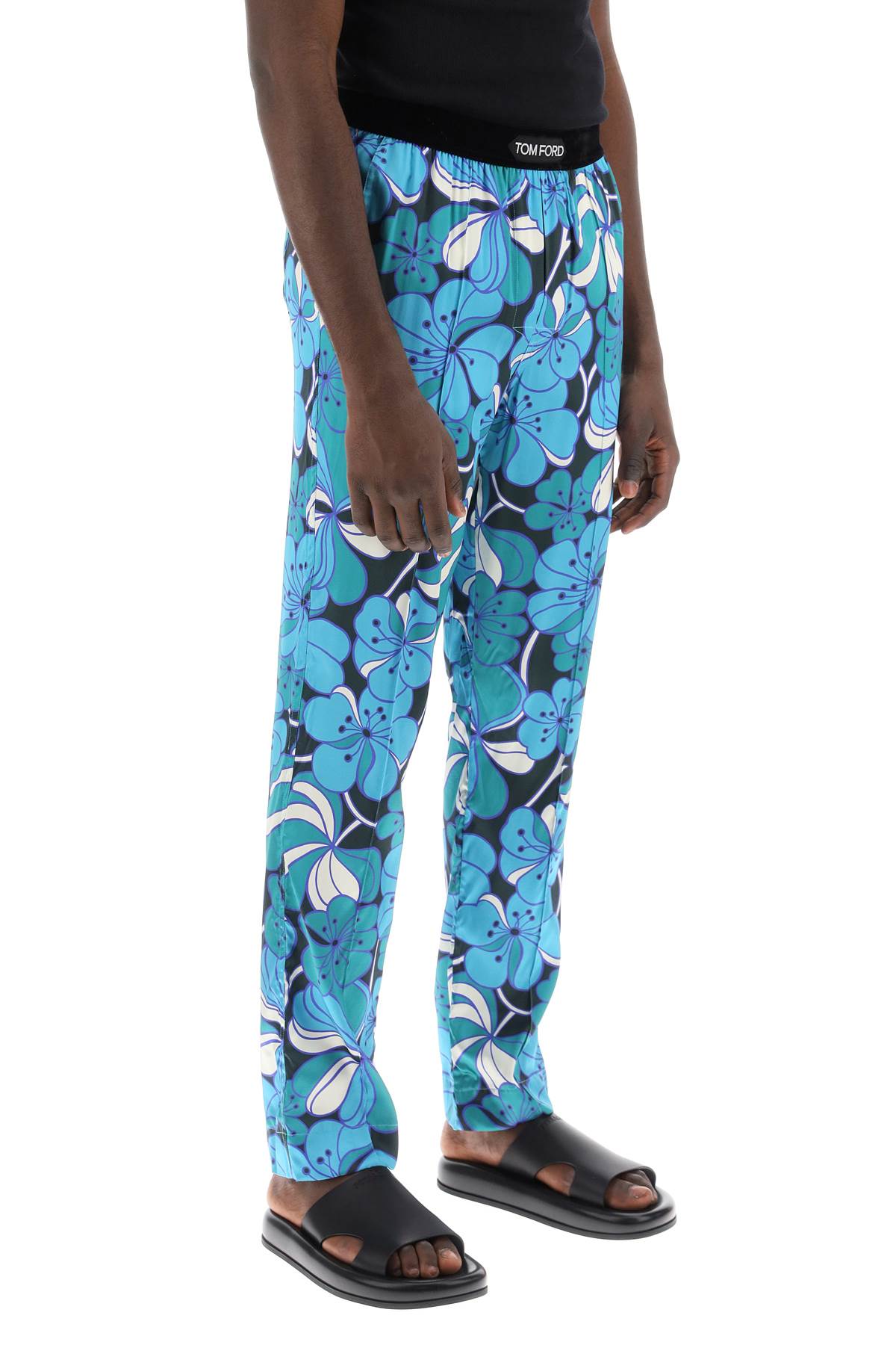 Tom Ford pajama pants in floral silk - VivaceVenus