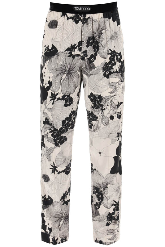 Tom Ford pajama pants in floral silk - VivaceVenus