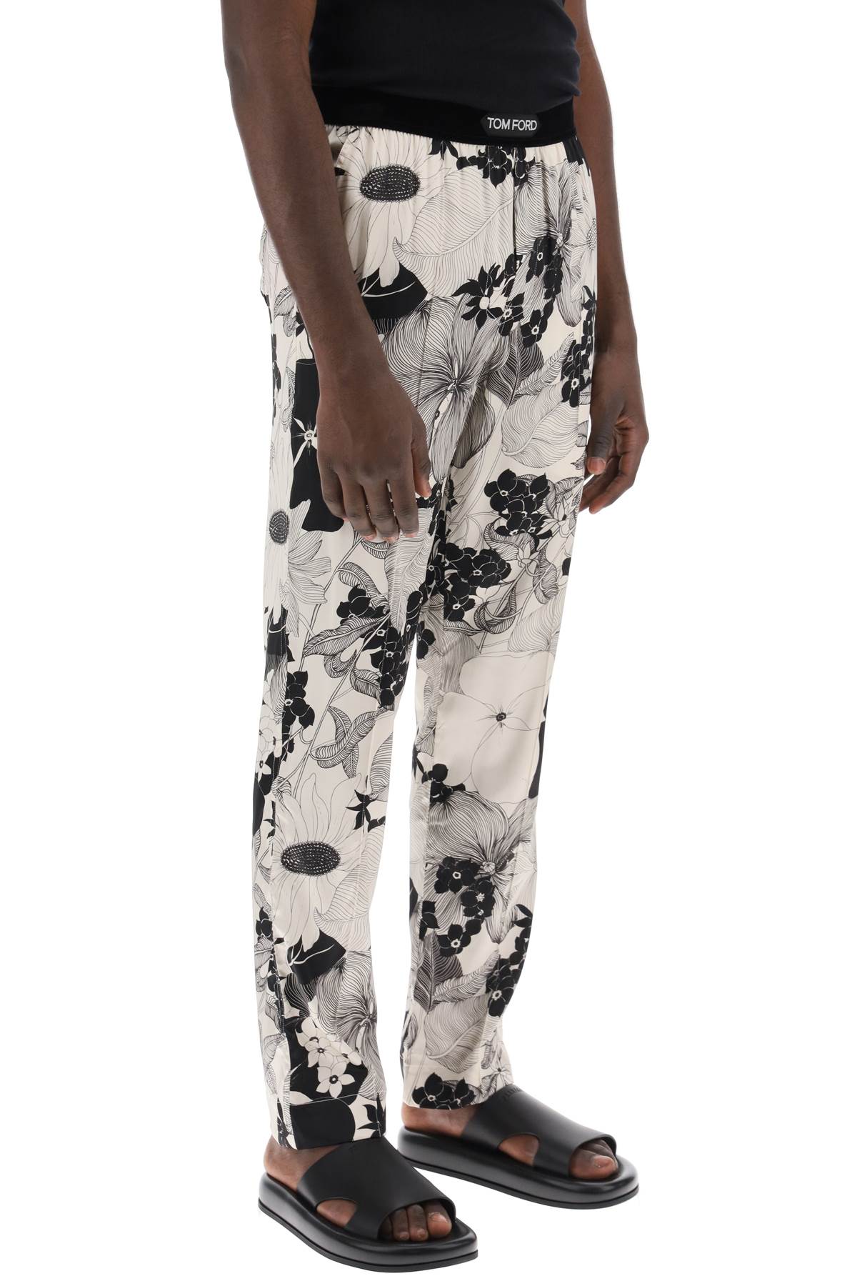 Tom Ford pajama pants in floral silk - VivaceVenus