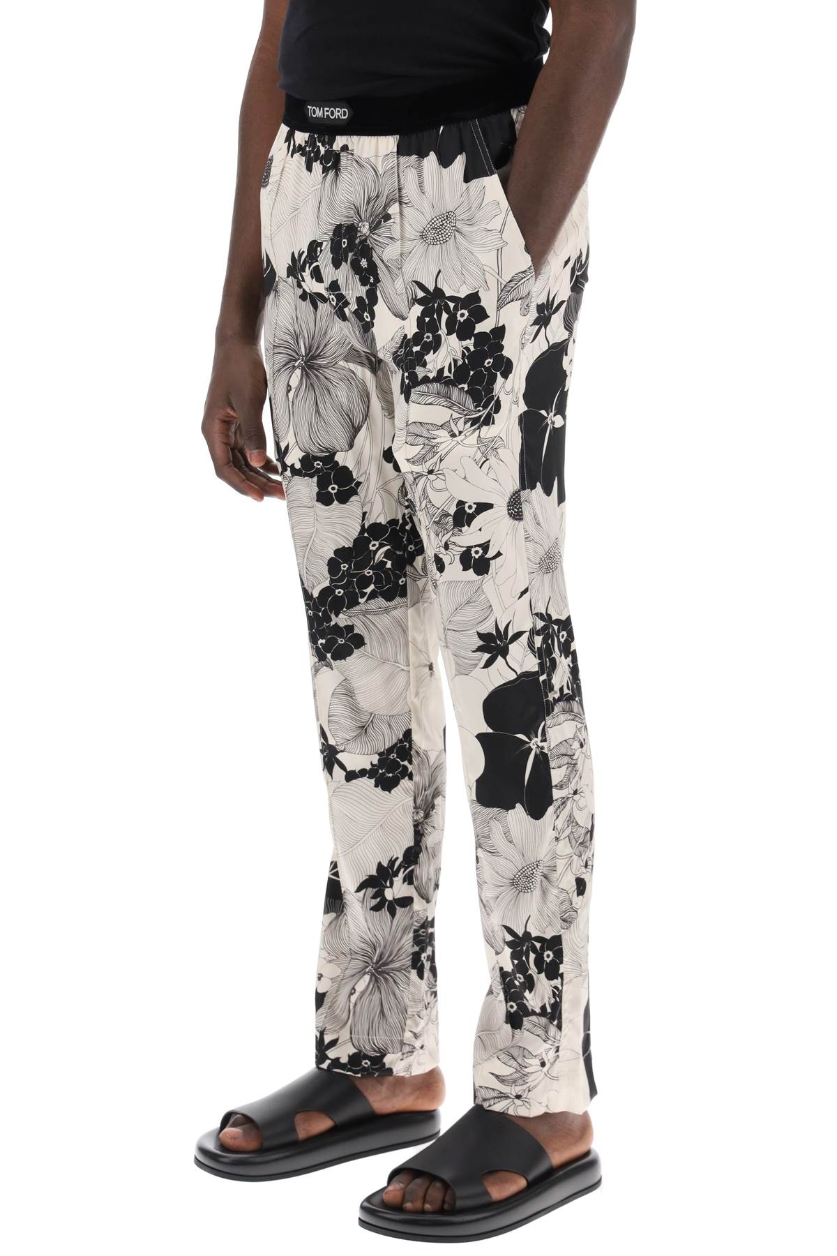 Tom Ford pajama pants in floral silk - VivaceVenus