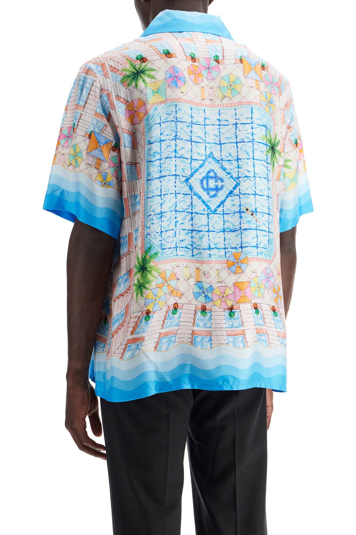 Casablanca short-sleeved silk shirt - VivaceVenus