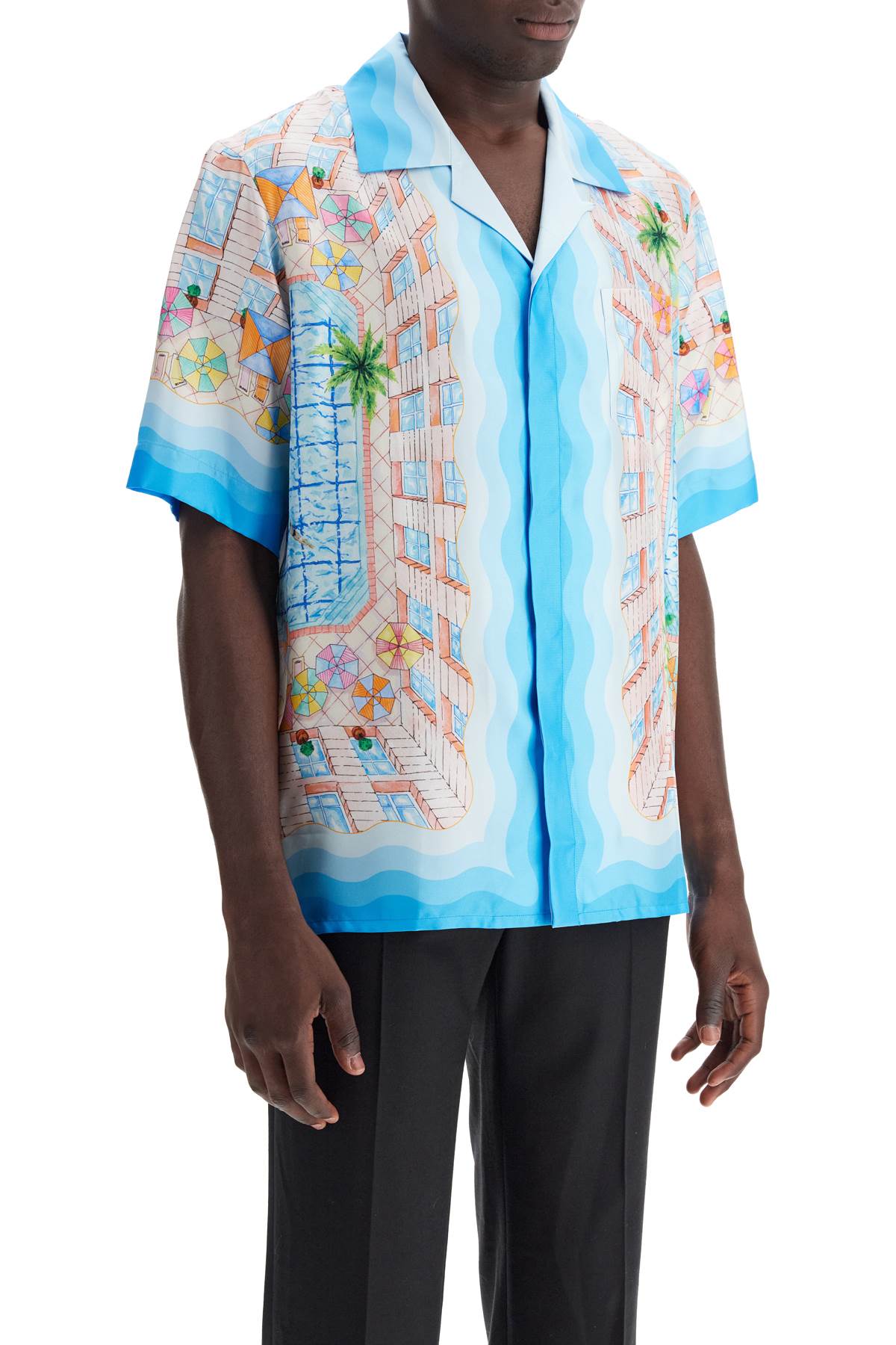 Casablanca short-sleeved silk shirt - VivaceVenus