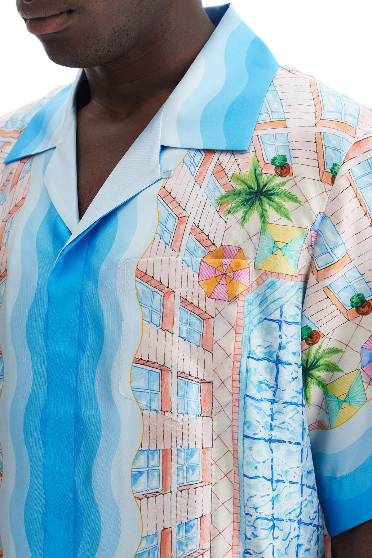 Casablanca short-sleeved silk shirt - VivaceVenus