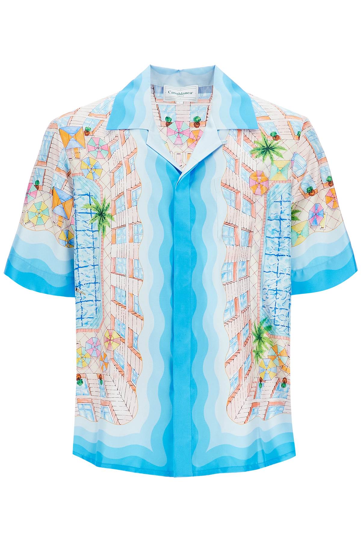 Casablanca short-sleeved silk shirt - VivaceVenus