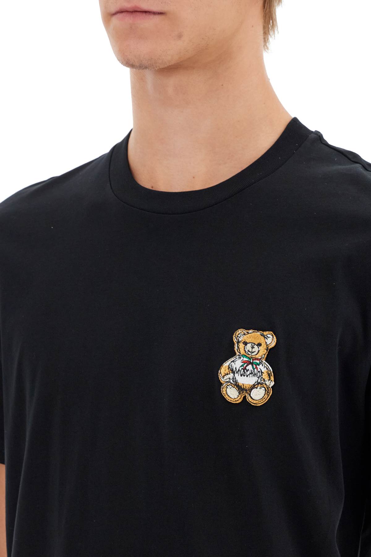 Moschino teddy bear patch t-shirt with - VivaceVenus