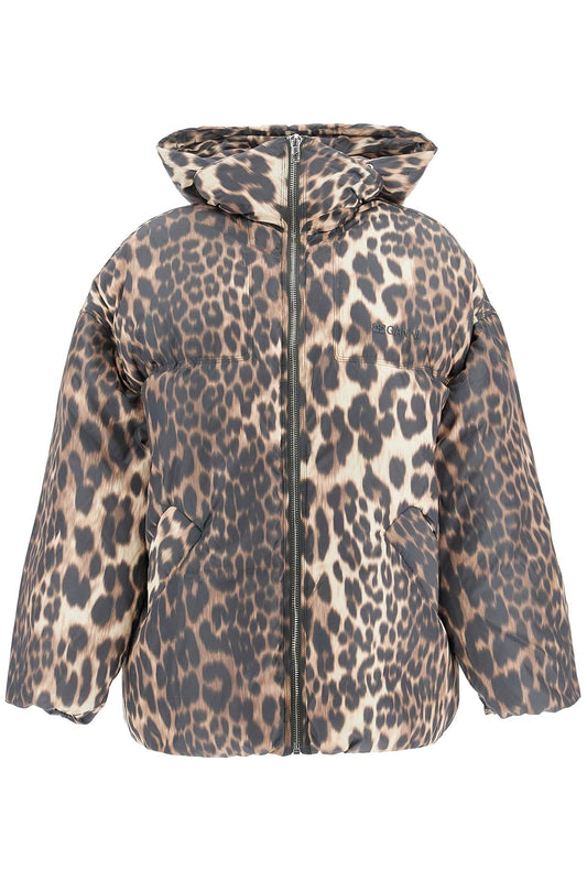 Ganni leopard print down