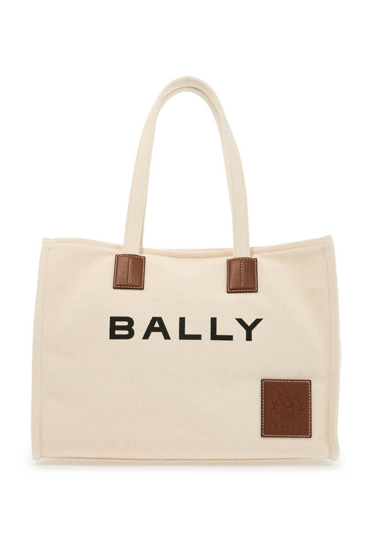 Bally east/west akelei canvas tote