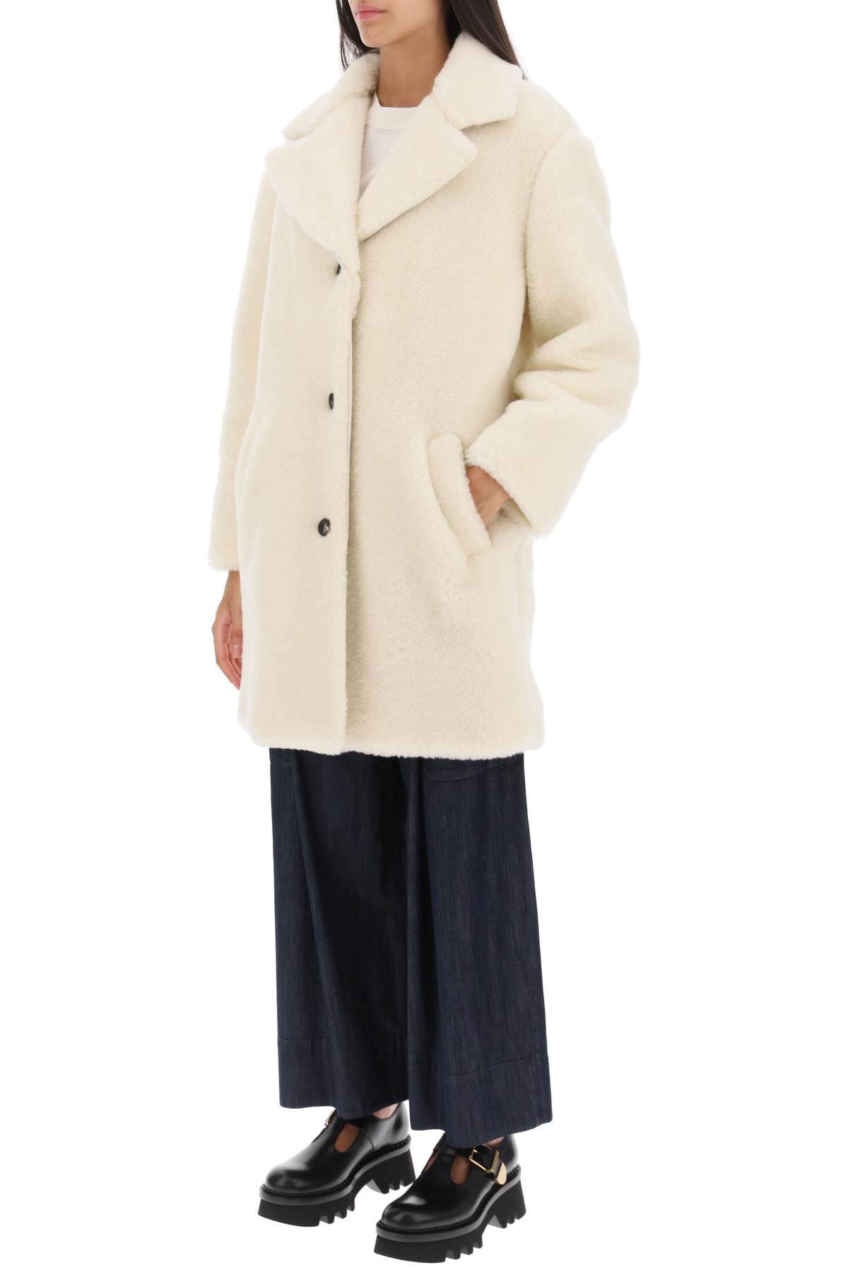 A.P.C. 'nicolette' teddy coat