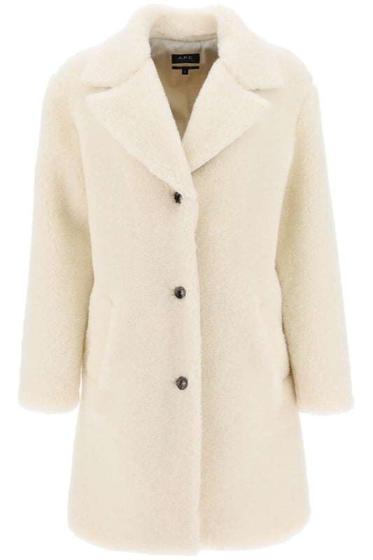 A.P.C. 'nicolette' teddy coat