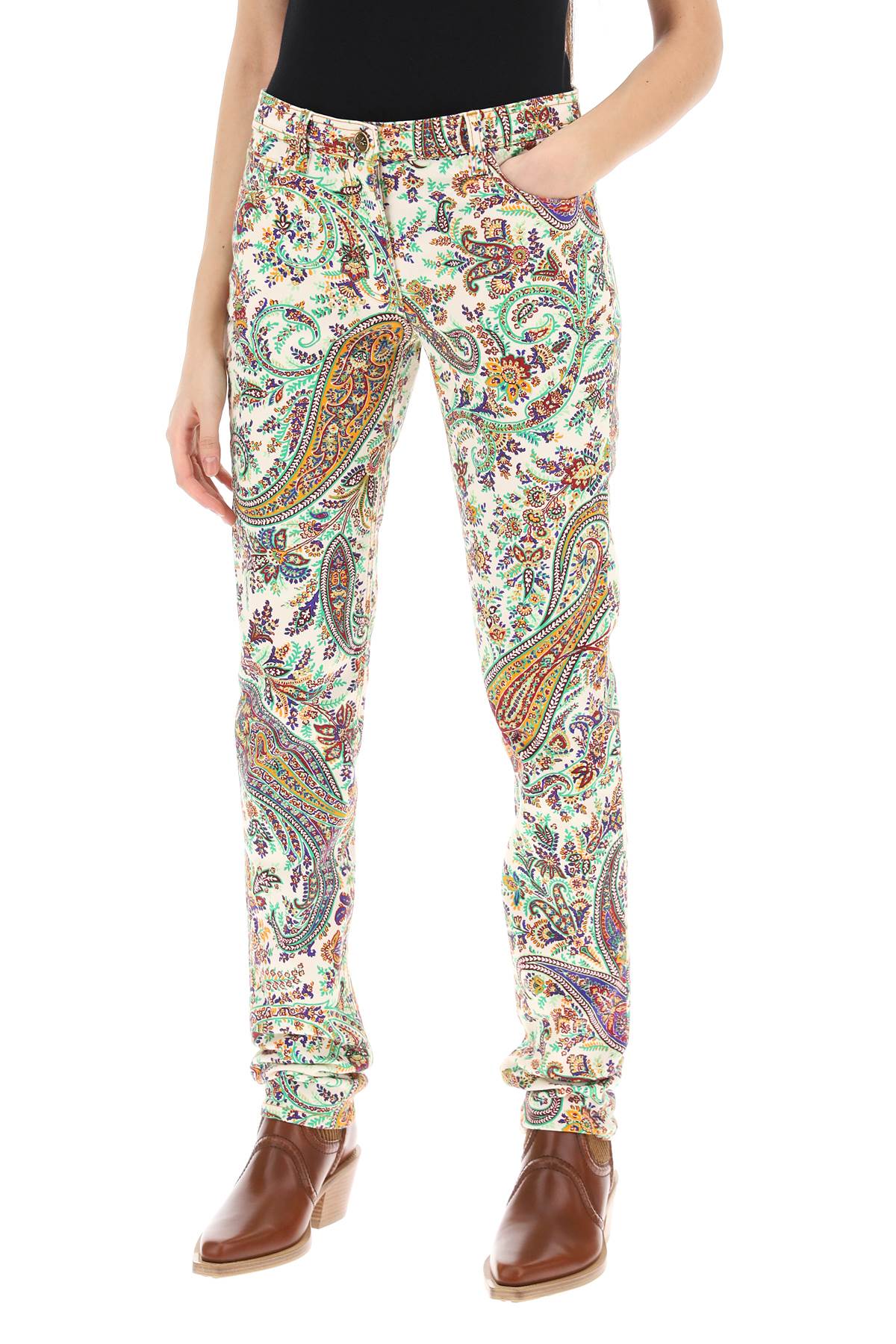 Etro paisley patterned jeans - VivaceVenus