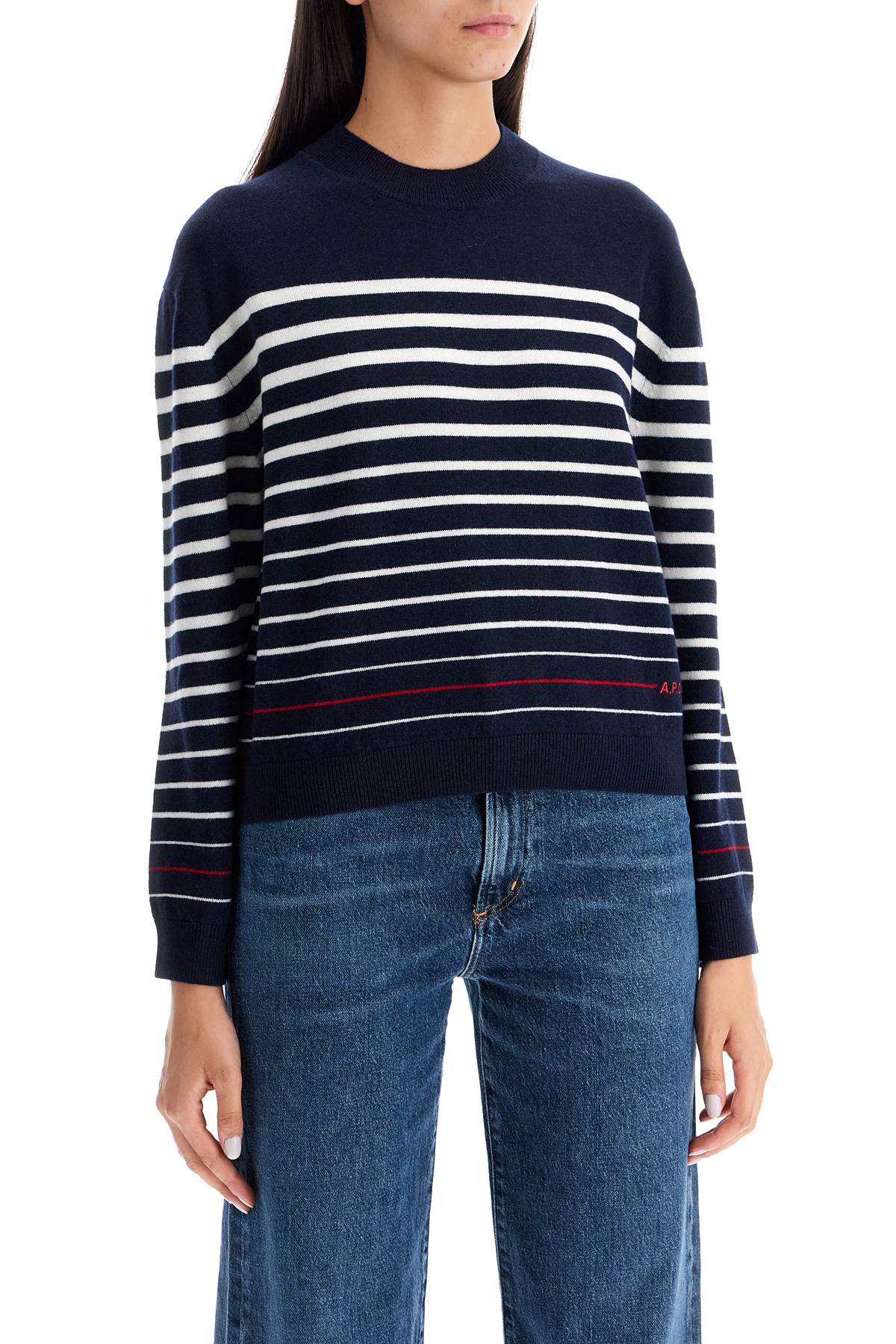 A.P.C. "striped wool billie pullover - VivaceVenus