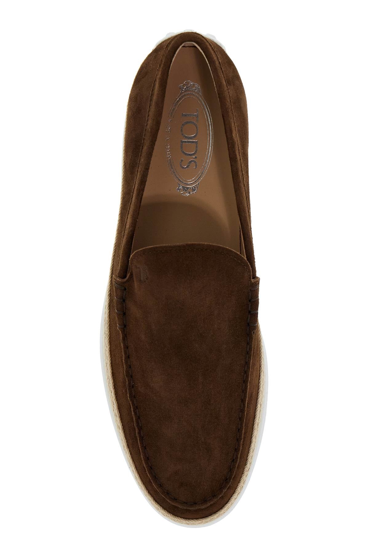 Tod'S suede slip-on with rafia insert - VivaceVenus