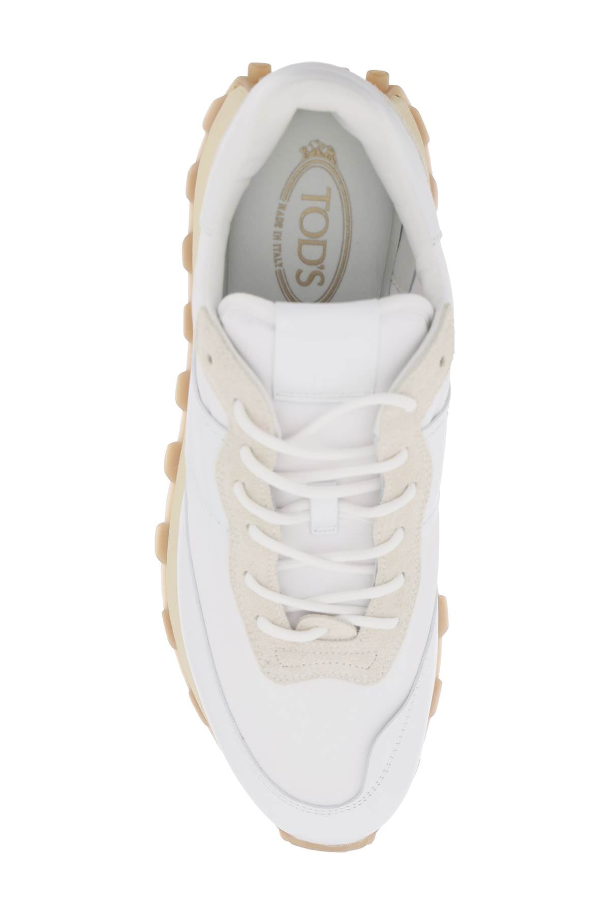 Tod'S leather and fabric 1t sneakers - VivaceVenus