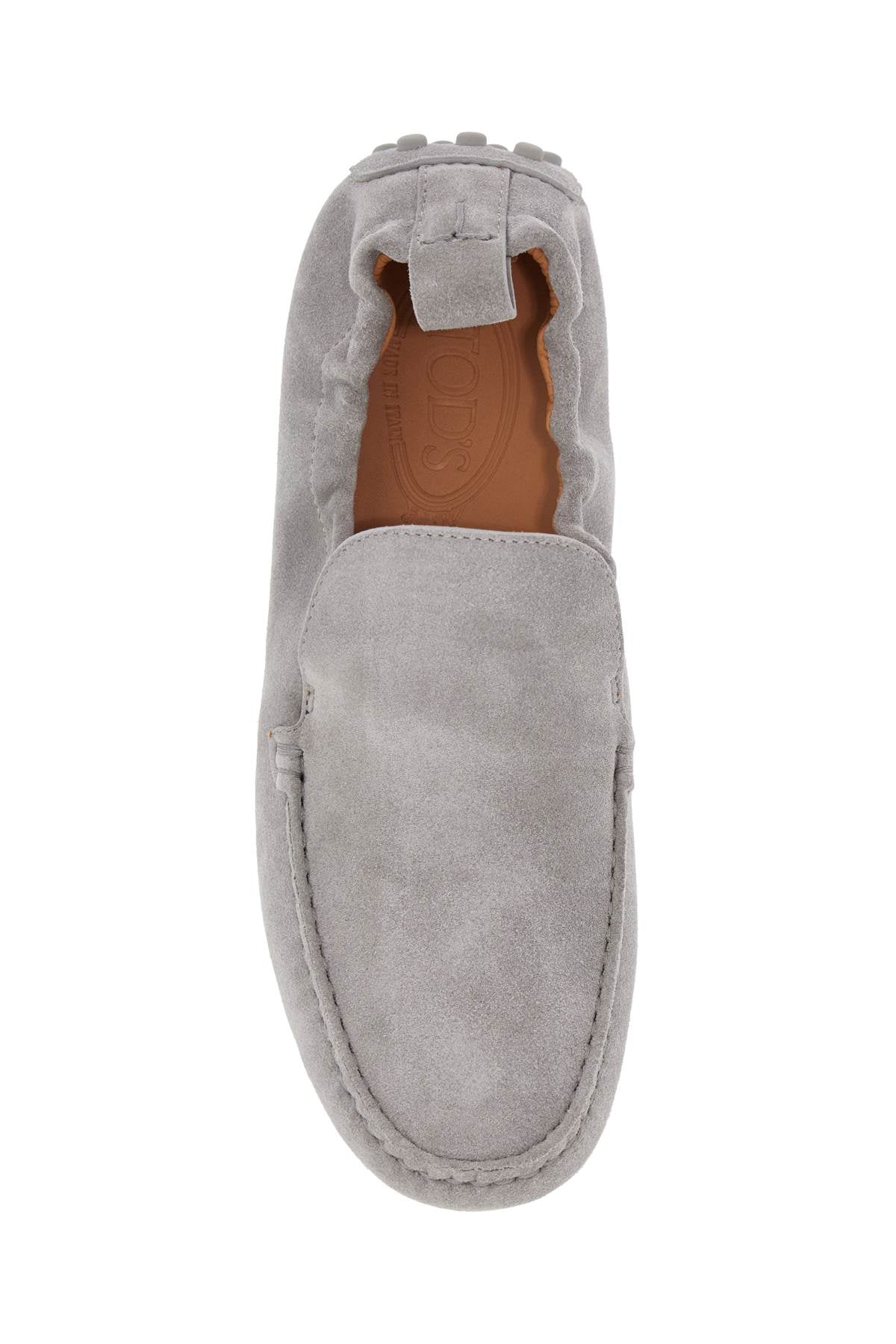 Tod'S light gray calfskin women's loafers - VivaceVenus