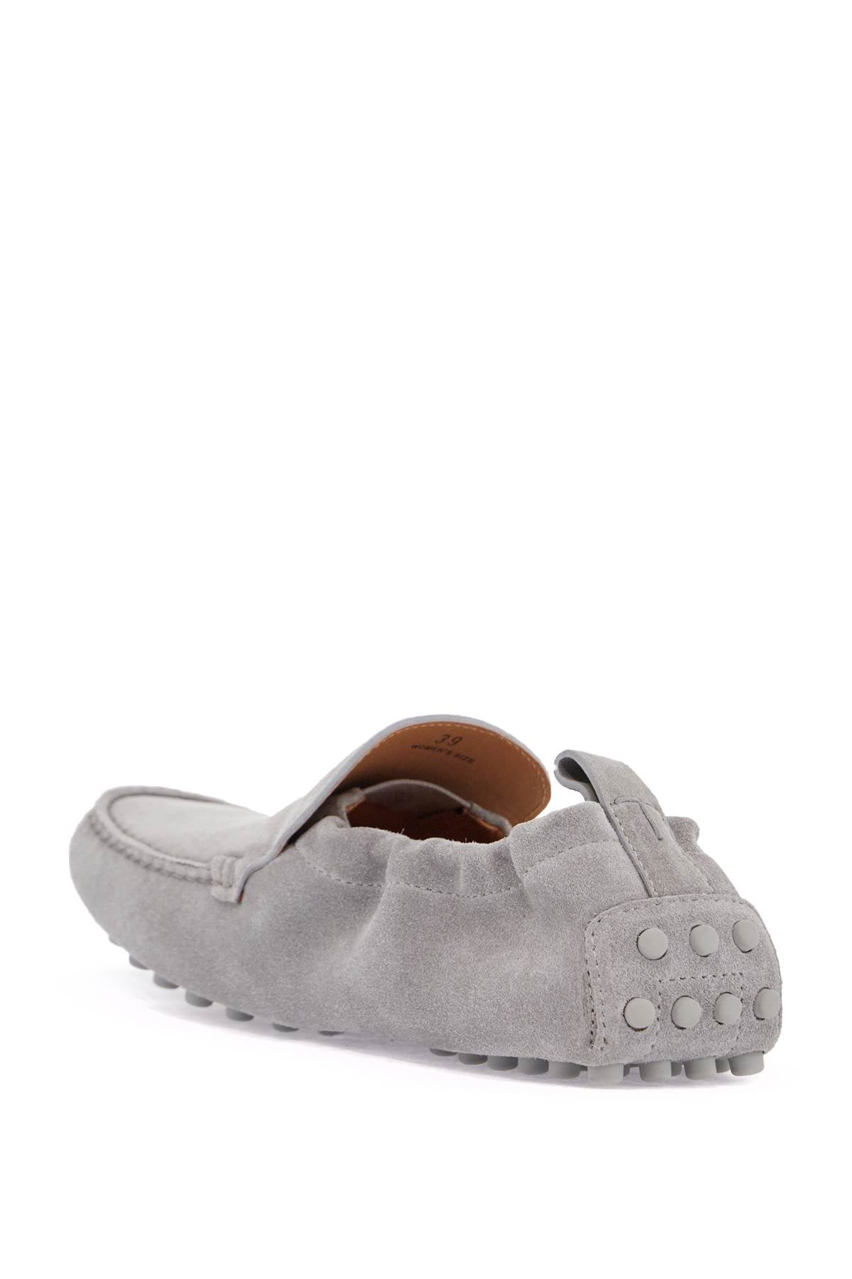 Tod'S light gray calfskin women's loafers - VivaceVenus