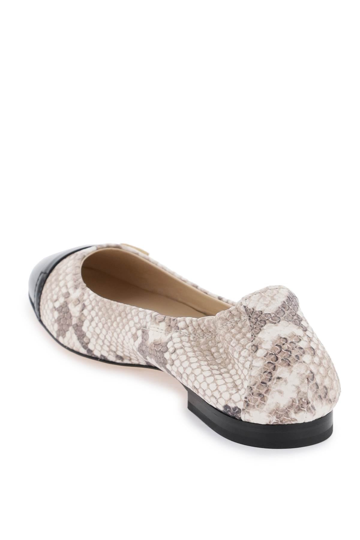 Tod'S snake-printed leather ballet flats - VivaceVenus