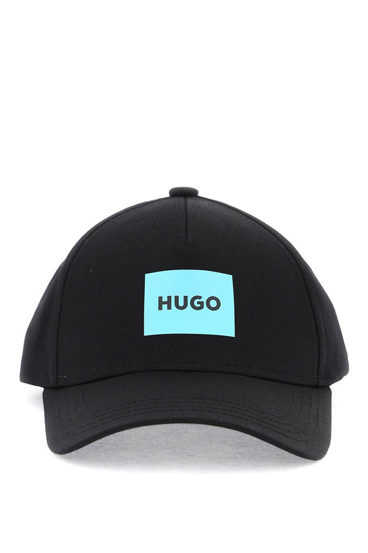Hugo Baseball Cap With Patch Design   Black