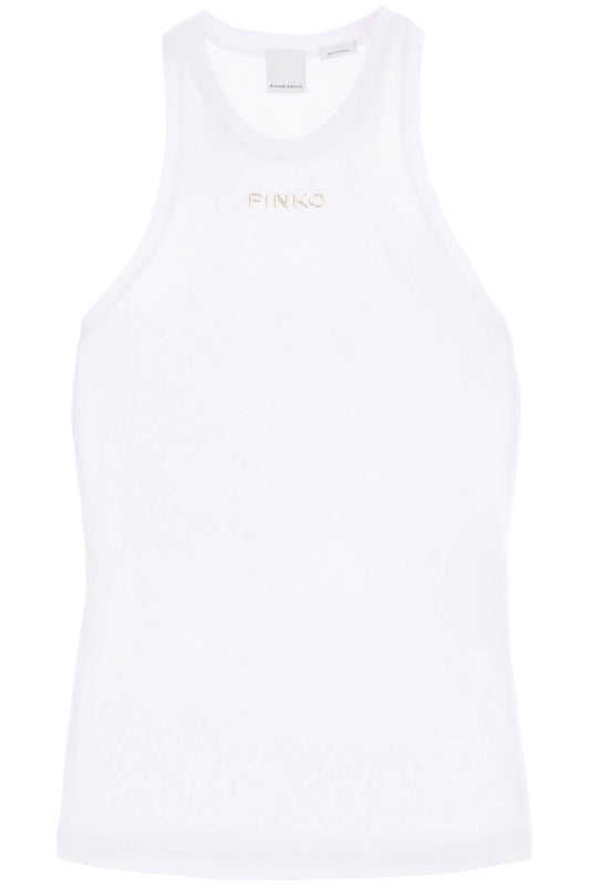 Pinko Sleeveless Top With   White