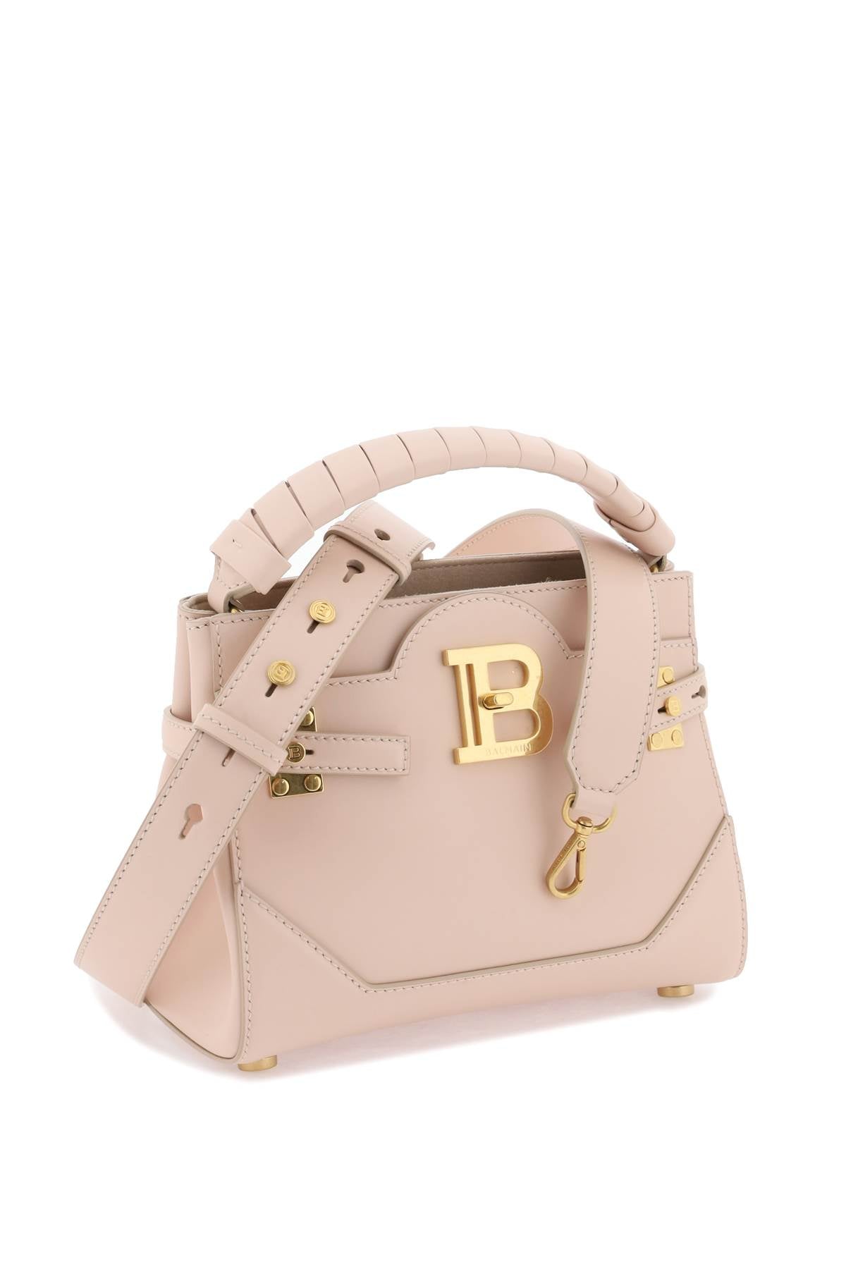 Balmain B Buzz 22 Top Handle Handbag   Rosa