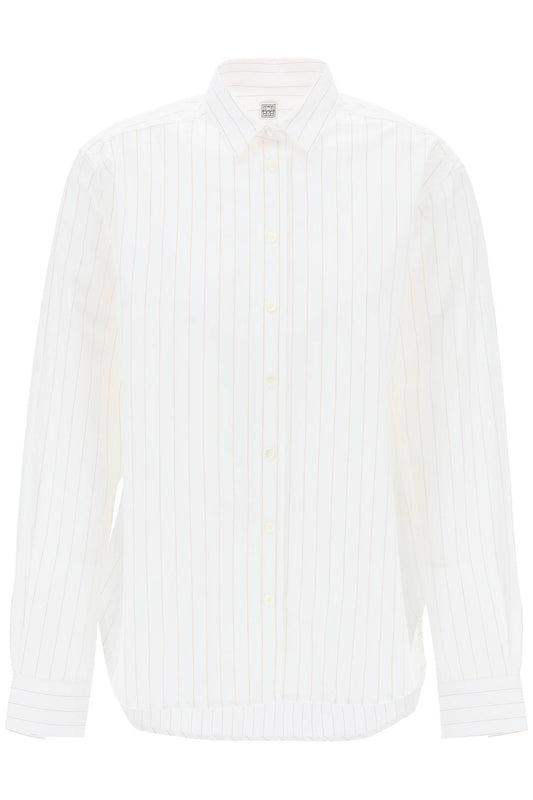 Toteme Striped Signature Dress Shirt   White