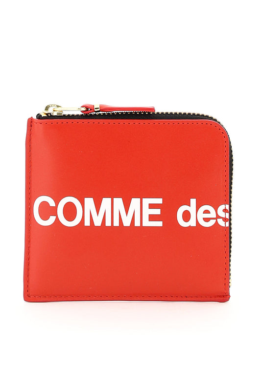 Comme Des Garcons Wallet Huge Logo Wallet   Rosso