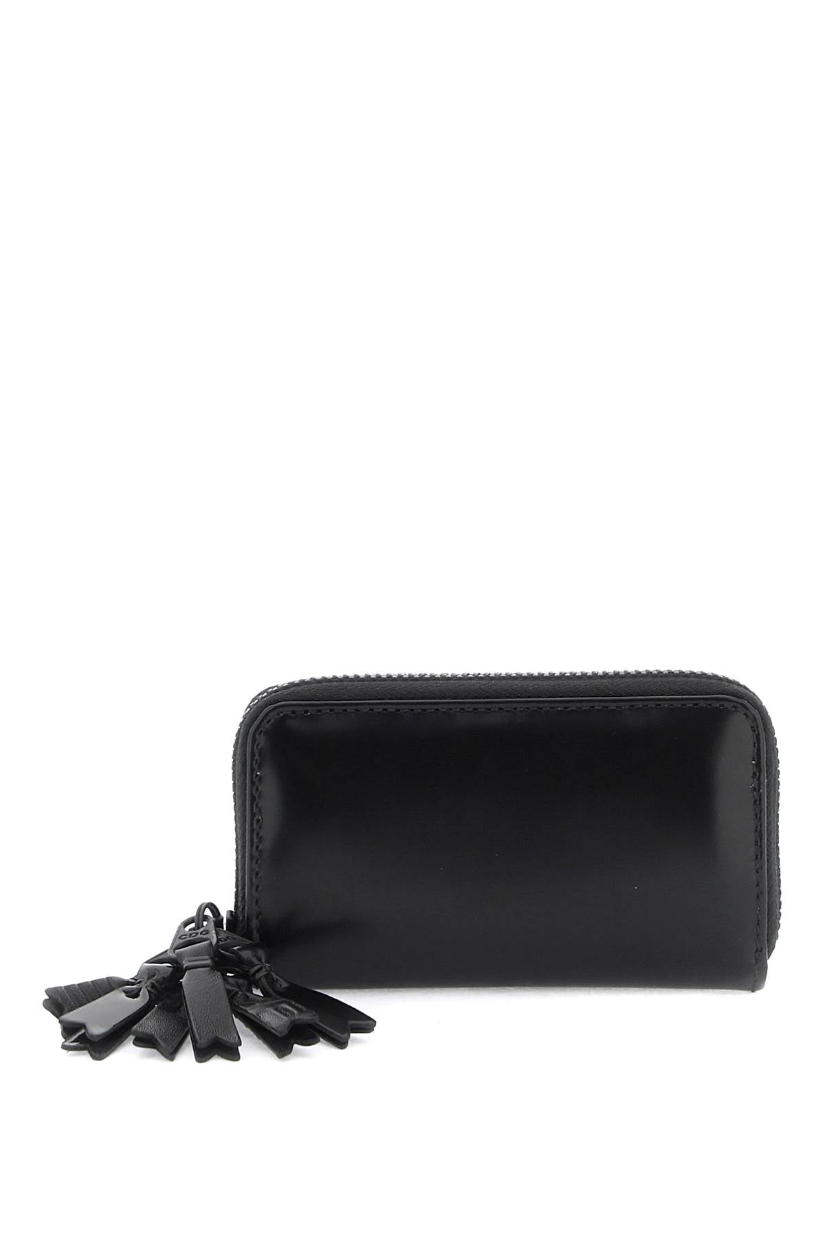 Comme Des Garcons Wallet Mini Multi Zip Wallet With   Black