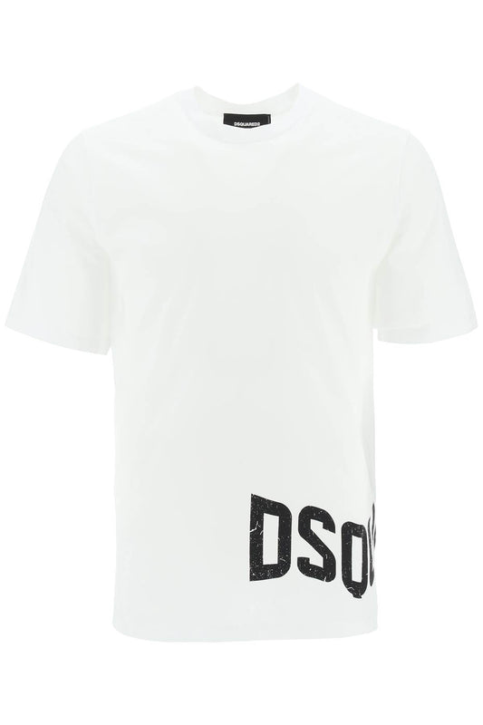Dsquared2 D2 Slouch T Shirt   Bianco