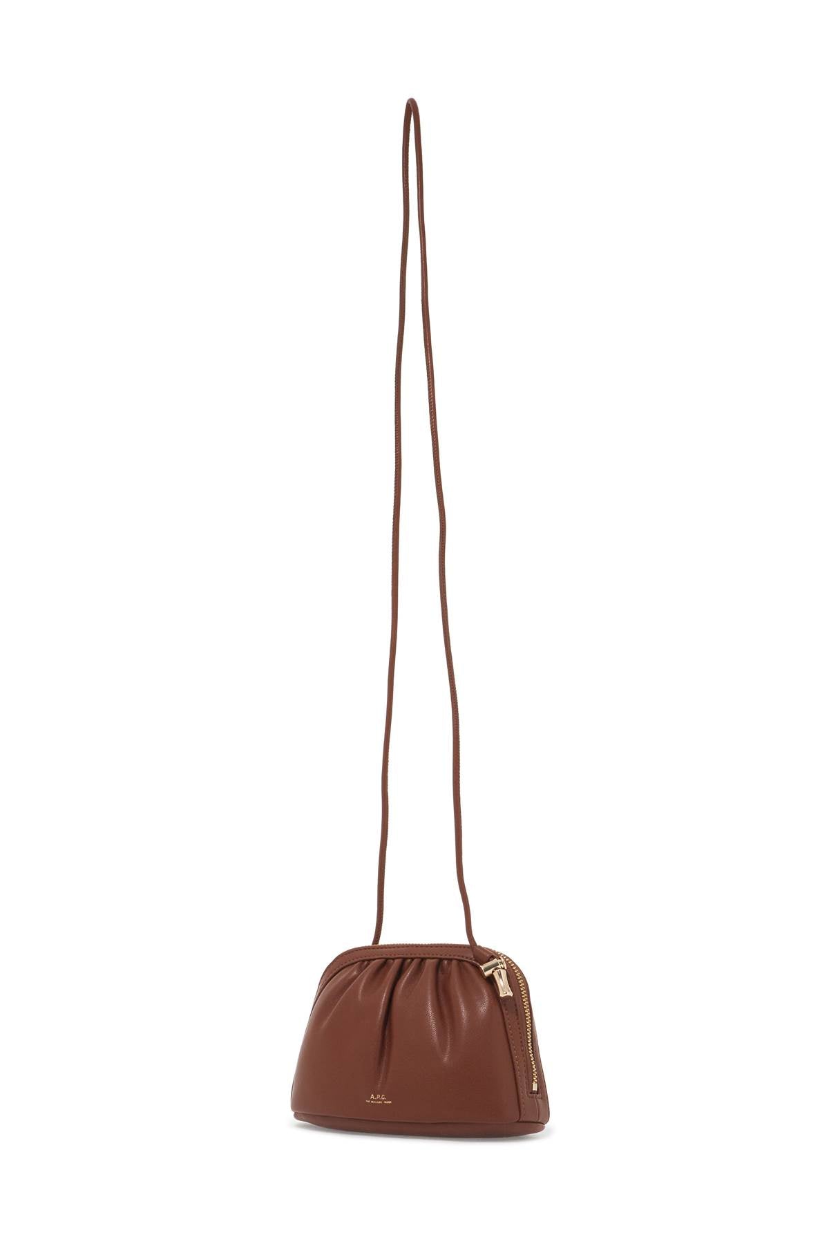 A.P.C. Mini Ninon Shoulder Bag With Strap   Brown