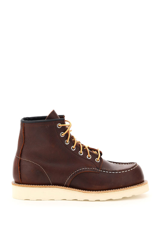 Red Wing Shoes Classic Moc Ankle Boots   Brown