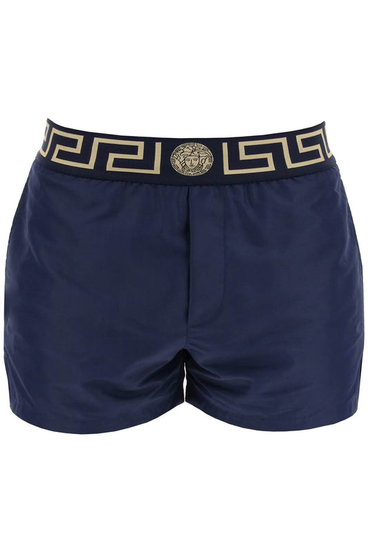 Versace Greek Sea Bermuda Shorts For   Blue