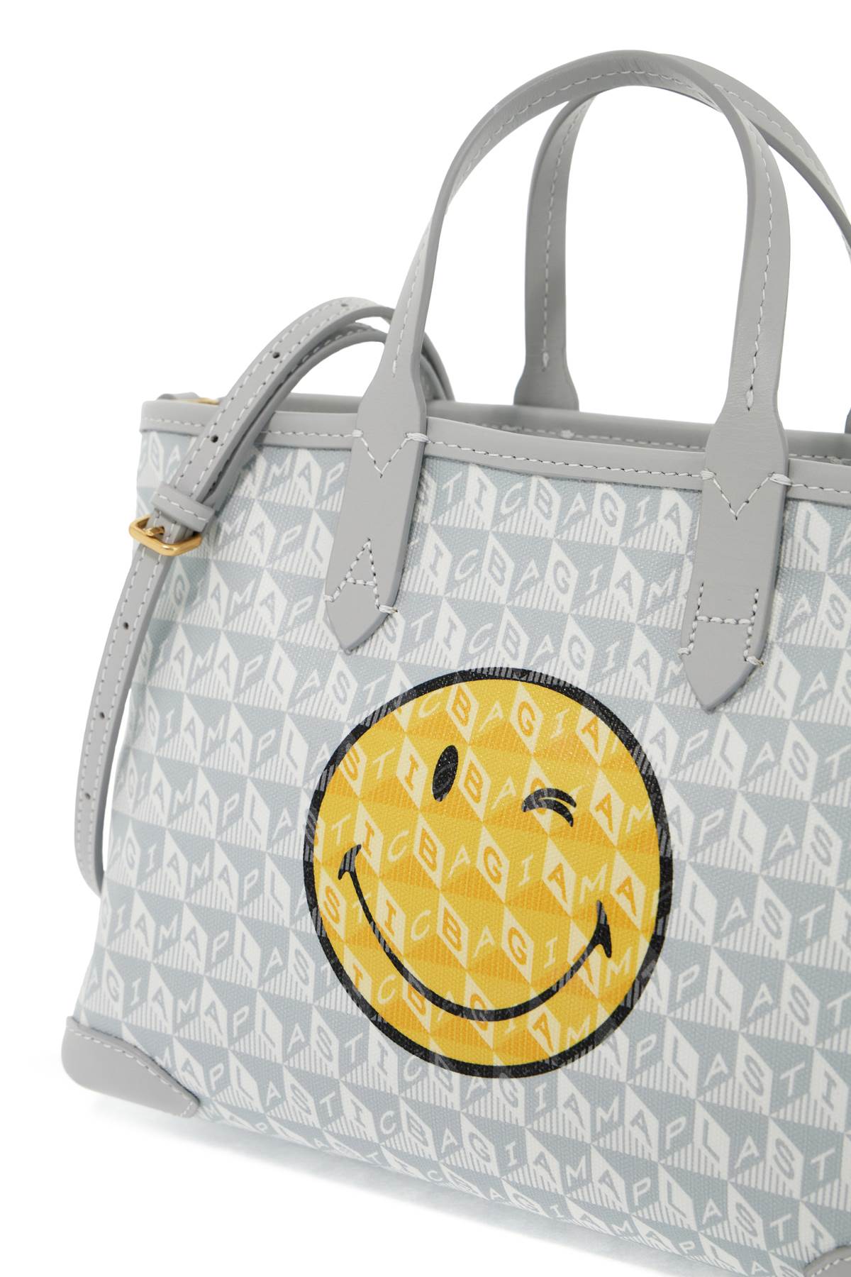 Anya Hindmarch Tote Bag "i Am A Plastic Bagreplace With Double Quote In   Grey