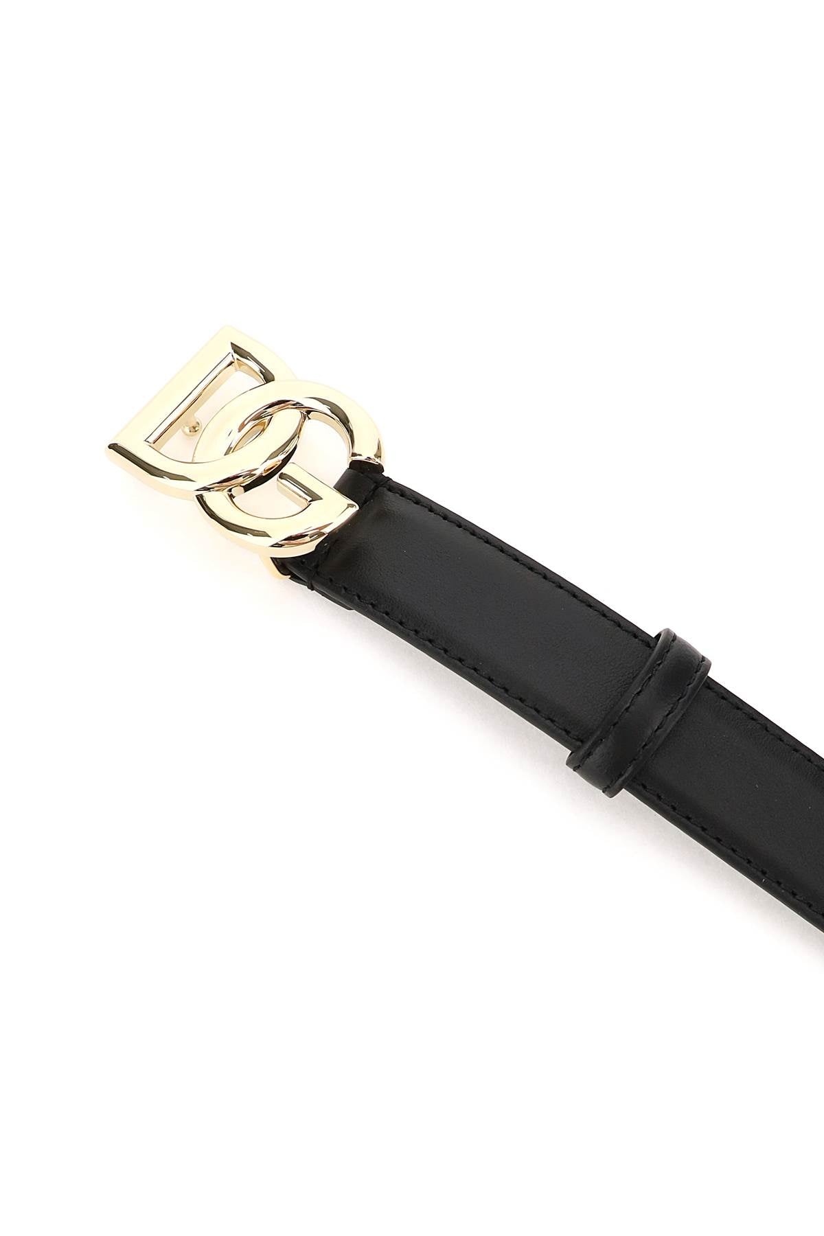 Dolce & Gabbana Logo Belt   Black