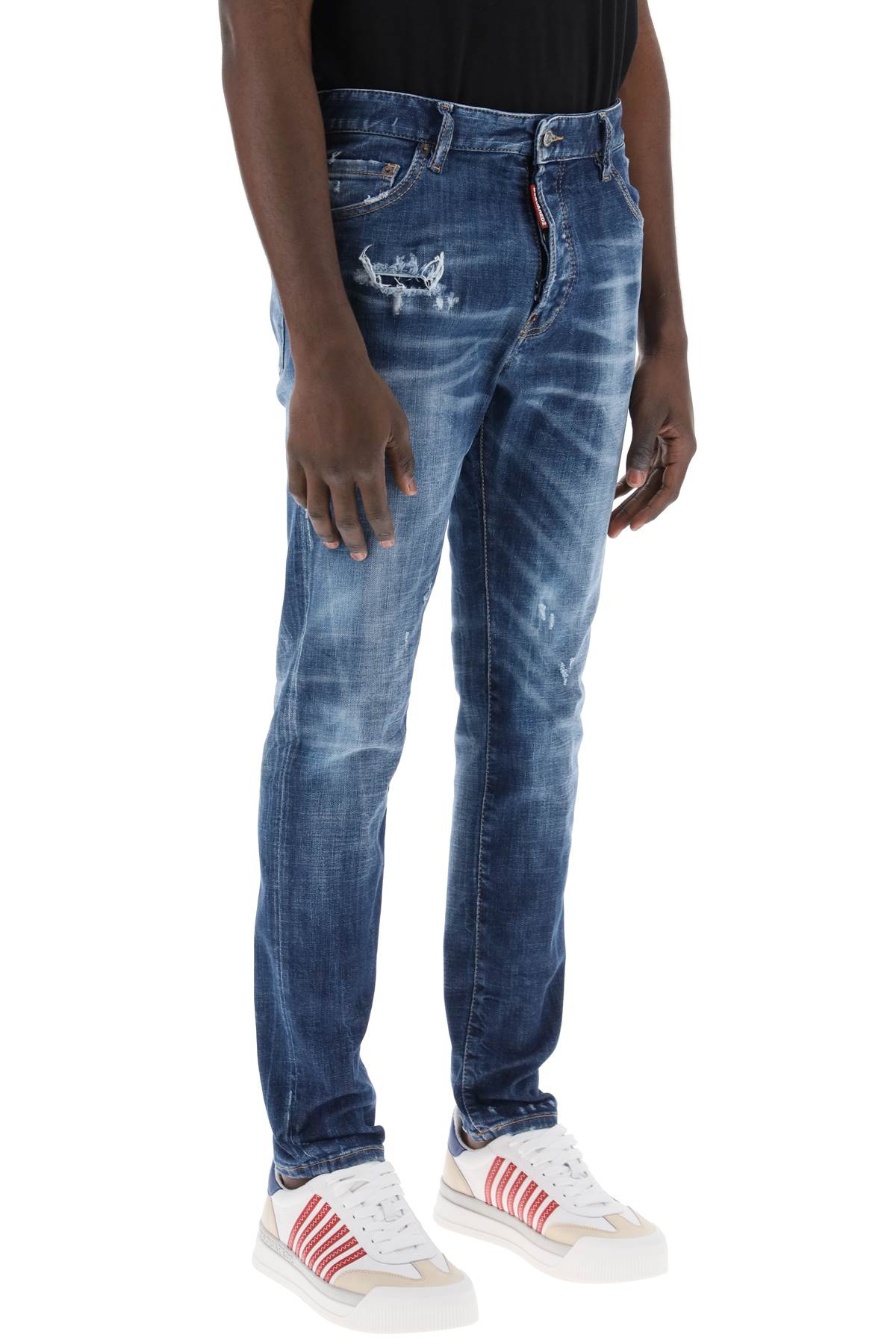 Dsquared2 Replace With Double Quotedark 70's Wash Cool Guy Jeans   Blu