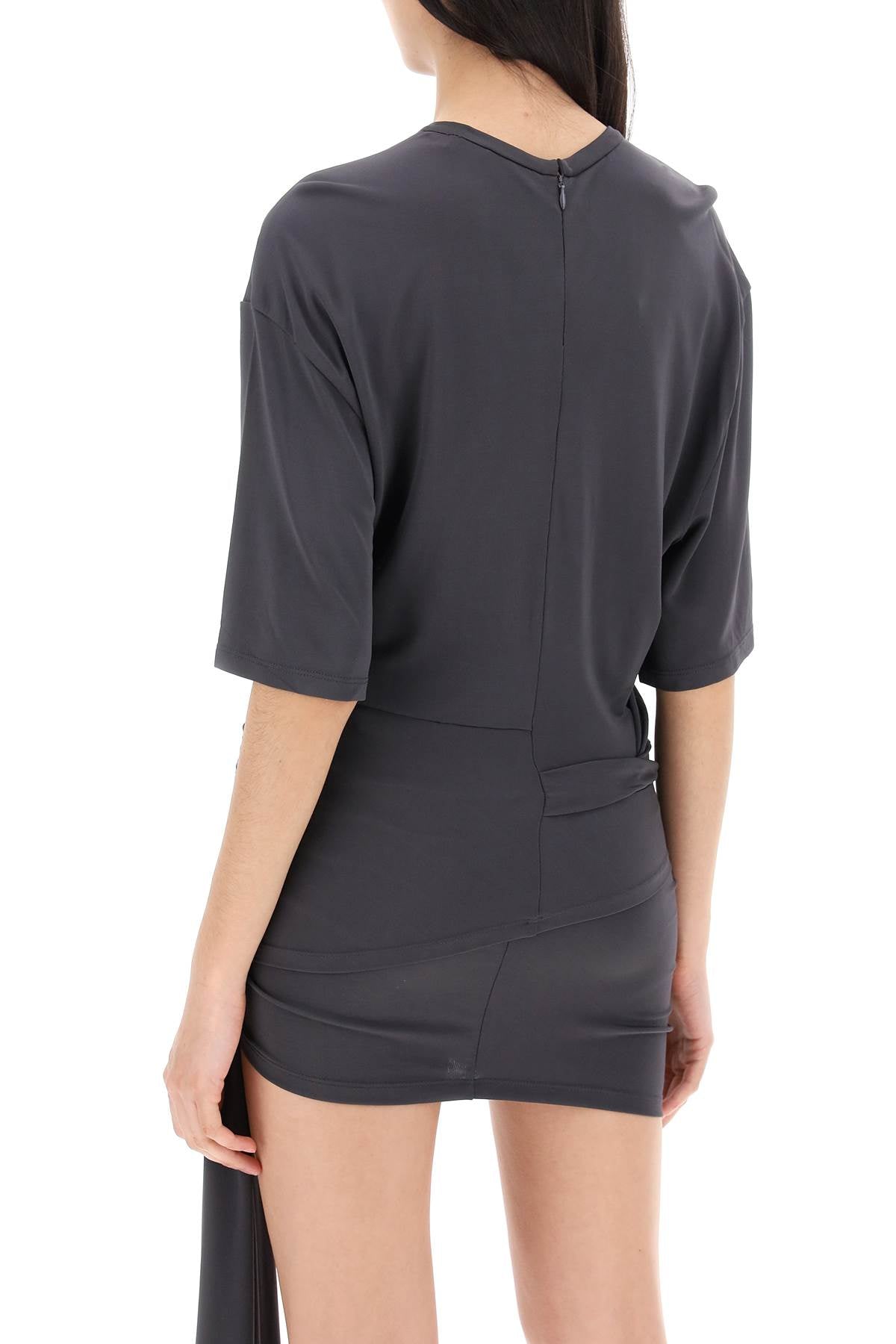 Christopher Esber Top With Side Draping Detail   Grey