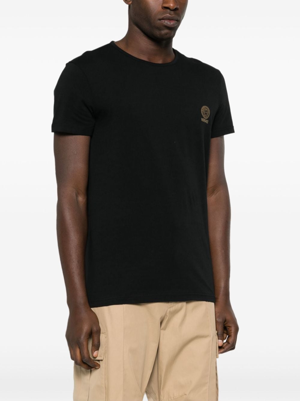 Versace T Shirts And Polos Black