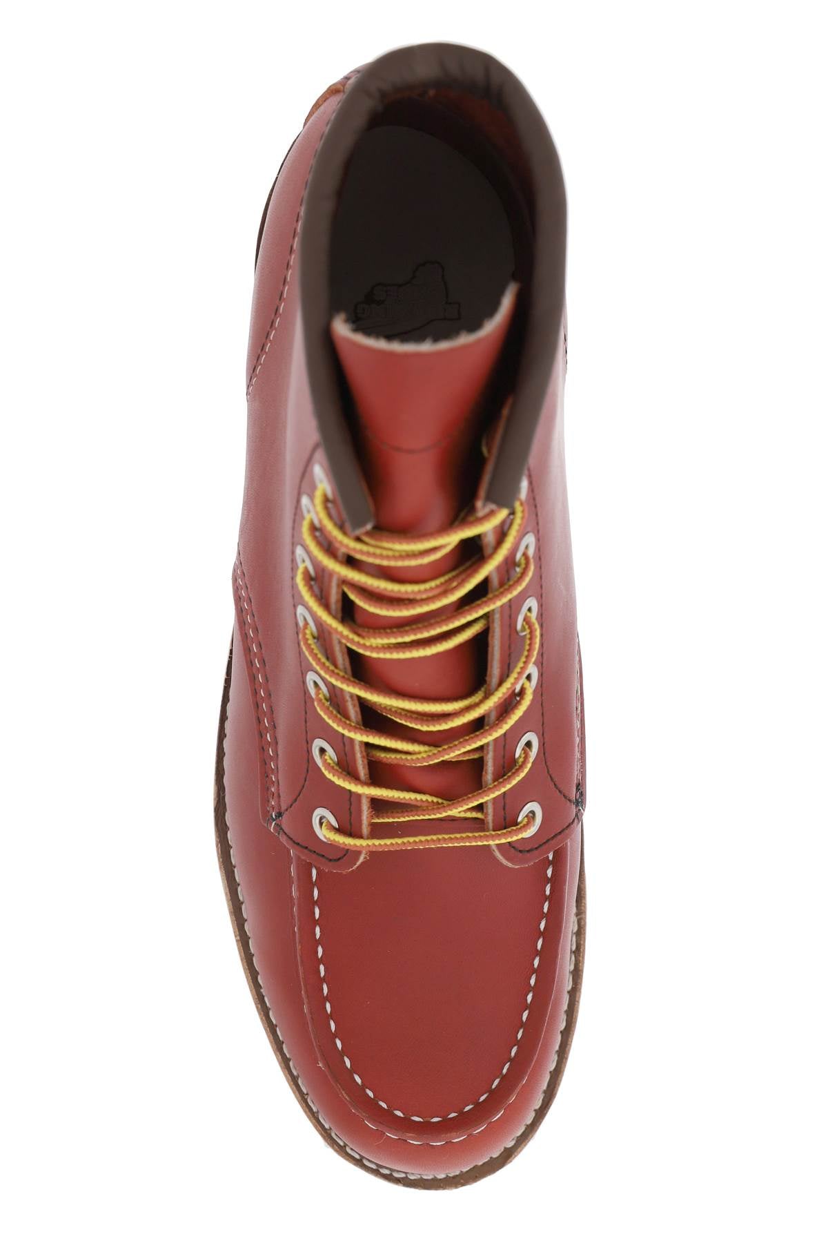 Red Wing Shoes Classic Moc Ankle Boots   Red