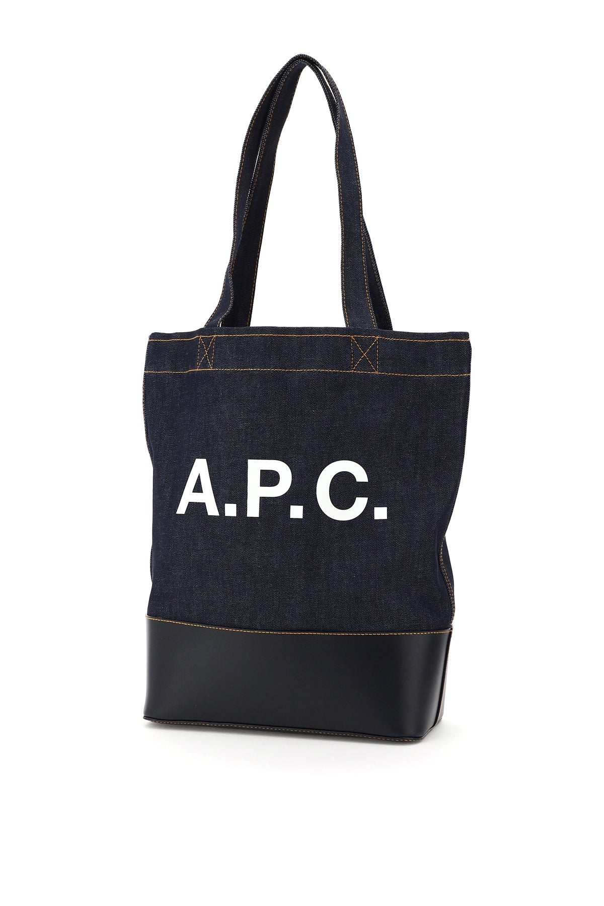 A.P.C. Axel Denim Tote Bag   Blu
