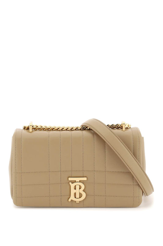 Burberry Quilted Leather Small Lola Bag   Beige