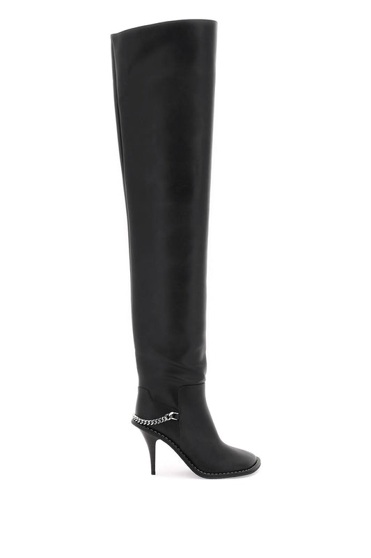 Stella mccartney ryder cuissard boots with stiletto heel
